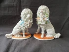 Antique pair of STAFFORDSHIRE dogs.