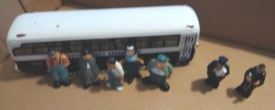 Homies Diecast County Sheriff Department Bus Jail Scene 83280 &  7 Figures RARE