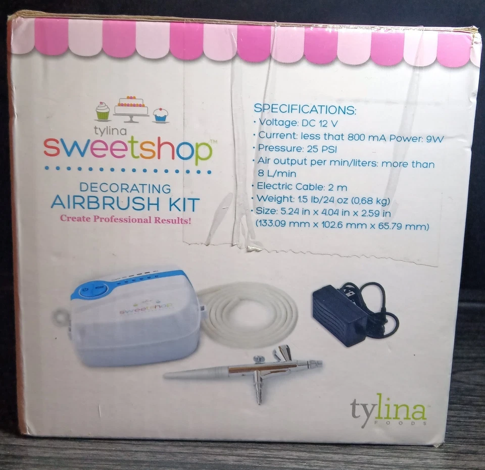 Kit de aerógrafo TYLINA SWEETSHOP decoração de bolo profissional-- - Imagem 2 de 4