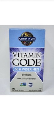 Garden of Life Vitamin Code 50 & Wiser Men, 240 Capsules (60 Day Supply)