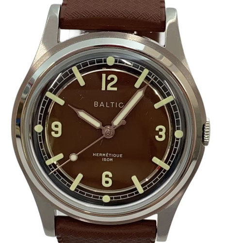 Baltic Hermetique Tourer Automatic Brown Dial Men's Watch from JP