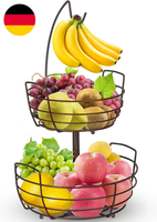 Bomclap Obstschalen Obstkorb 2 Tier Obstschale Mit Bananenhalter,Brotkorb GemüSe