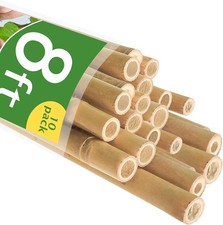 Bamboo Stakes 8FT, 8 Feet Natural Bamboo Plants Stakes, 1"
