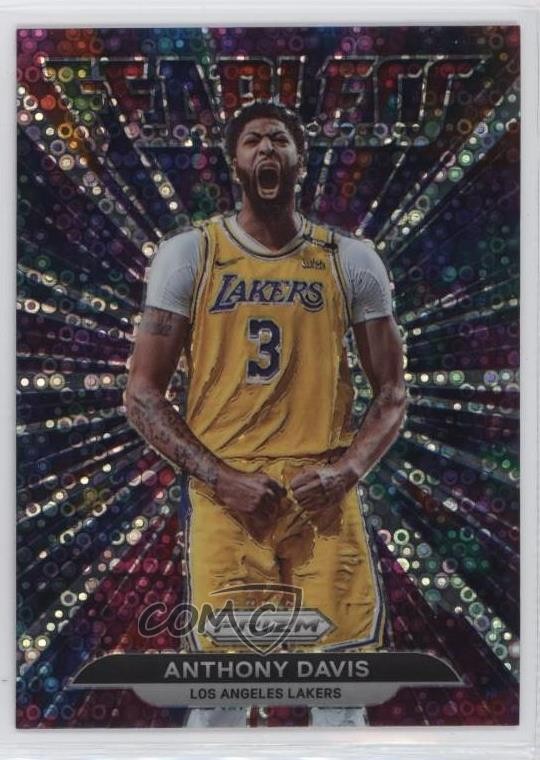 2021-22 Panini Prizm Fearless Fast Break Prizm Anthony Davis #4 0t30