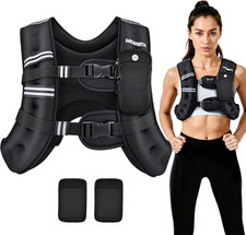Weighted Vest,6Lb/8Lb/10Lb/12Lb/16Lb/20Lb/25Lb/30Lb Weight Vest with Reflective