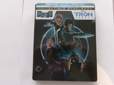 Tron: Legacy 4K Steelbook (2010) (Ultra HD, Blu-ray, Digital) NEW OOP *READ*