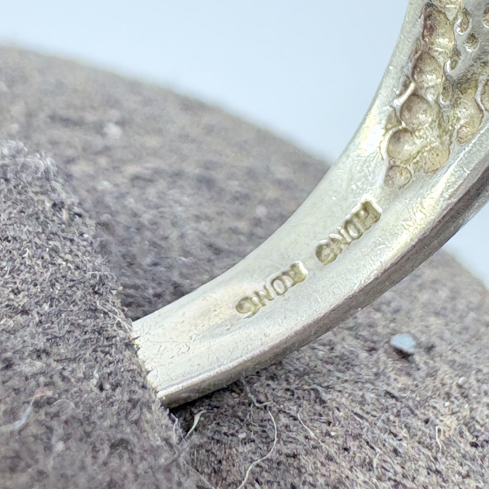 Amethyst Channel Set Statement Ring VTG Solid Ste… - image 5