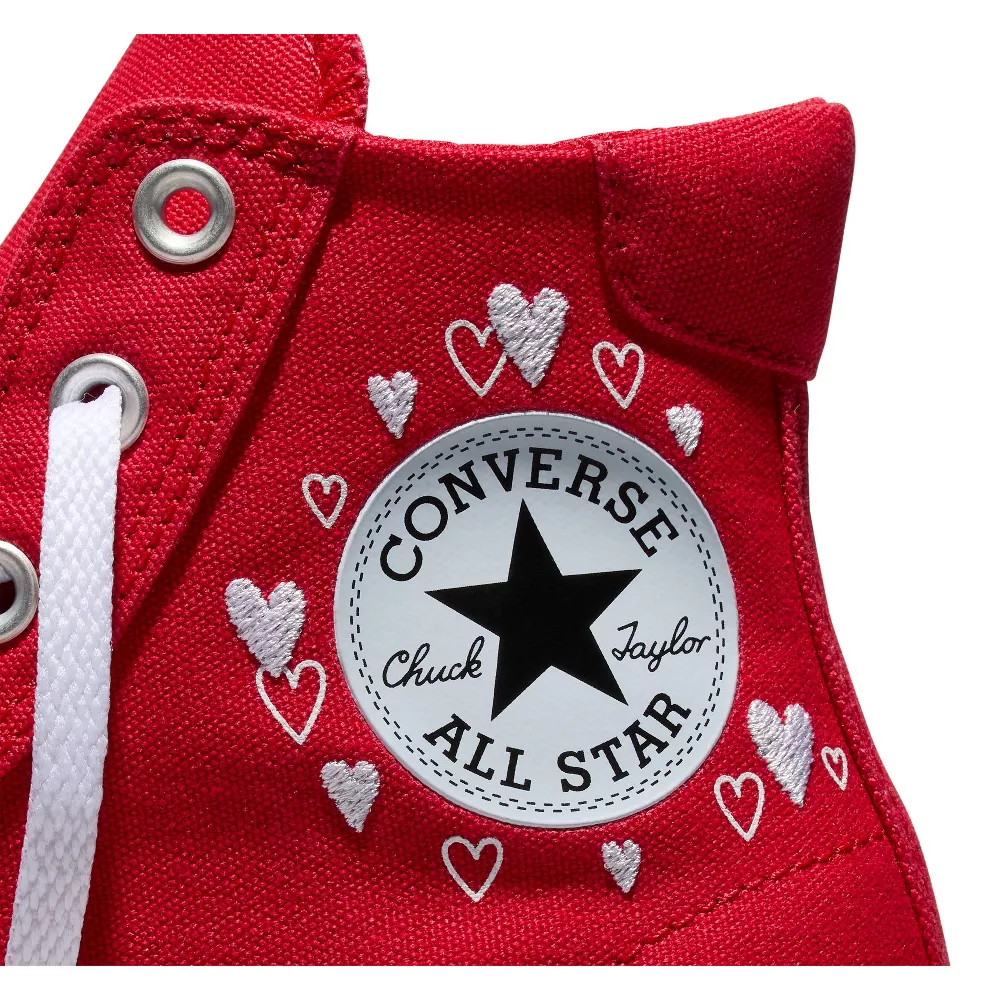 Converse Women's Platform High Top Sneakers - Red Heart 10.5 thumbnail 9