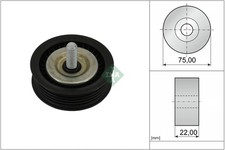 Schaeffler INA Umlenk-/Führungsrolle Keilrippenriemen 532 1197 10 75mm für W206