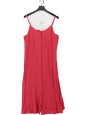 Uniqlo Slip Midi Dress XL in Red