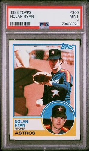 1983 Topps #360 Nolan Ryan PSA 9