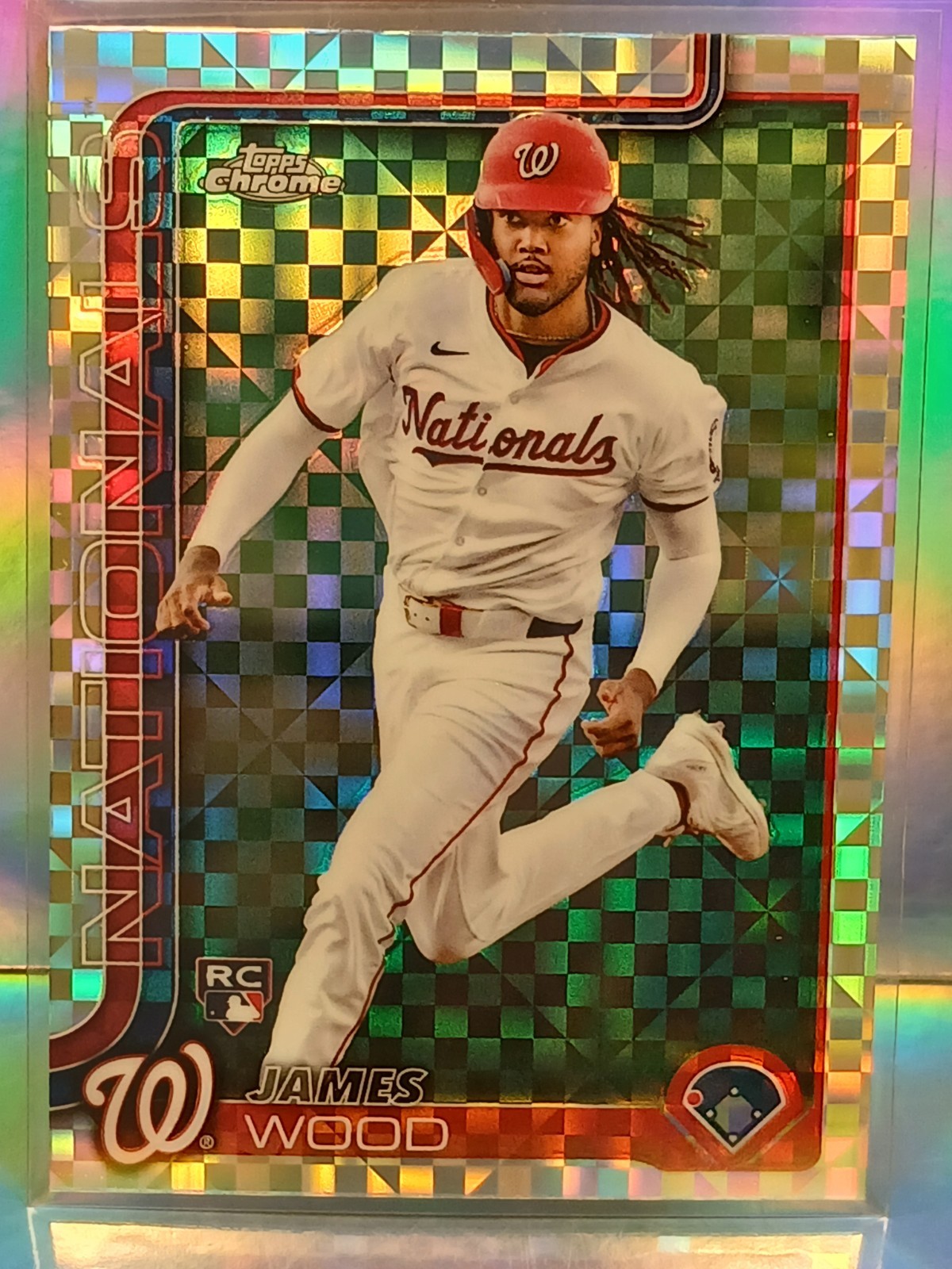 2025 Topps Chrome - James Wood XFractor RC Nationals #132 Rookie Nationals