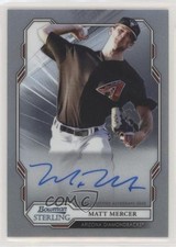2019 Bowman Sterling Prospect Auto Matt Mercer #BSPA-MM Auto 0c6