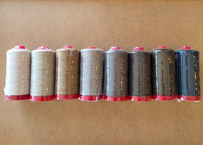 Aurifil 12wt Lana Wool Thread Set - Earth & Woodland Palette - 8 Spools R001
