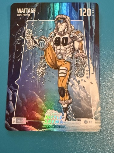 2026 Battle Arena Bo Jackson First Edition #CHILL-92 Wattage Ice TJ Watt