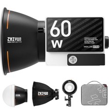 ZHIYUN G60 Combo 60W Bi-Color COB Light with Softbox Diffuser Bowens Mount Adapt