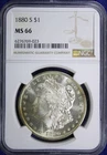 1880-S MORGAN DOLLAR NGC MS66 TONED (2632496)