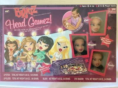 BRATZ HEAD GAMEZ Be First to Beautify Your Bratz Cloe Meygan Yasmin SEALED - NEW