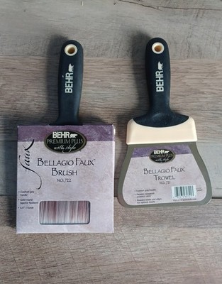 Paint Brush 4.5  Behr Bellagio Faux Brush No. 722 with Trowel