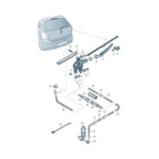 Für VW Super Scirocco Polo Passat B8 B7 B6 B5.5 Octavia 9-On Heck Wiperarm Seal