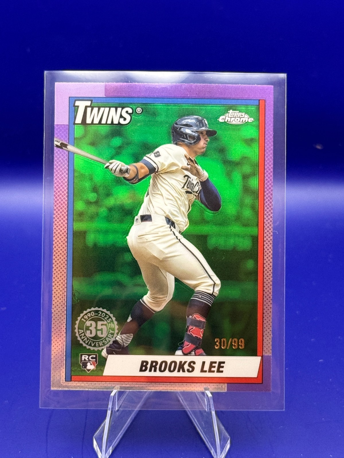 2025 Topps Chrome - 1990 Topps Baseball Brooks Lee #90CB-20 (RC)