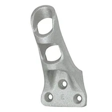 Cast Aluminum Bracket for .75" Outside Diameter Flagpoles in Silver - for Sma...