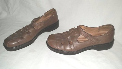 Nice NATURALIZER N5 Comfort Mozart Size 7.5M Brown Mary Jane Fisherman Shoes 