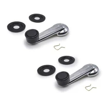 Pair Chrome Window Crank Handle Interior Manual For Nissan Datsun 720 1980 - 91