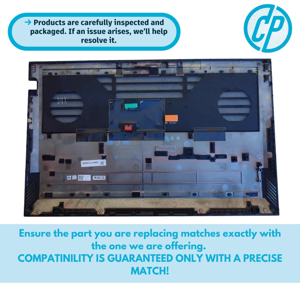 Gabinete base HP Omen 17 17-ckxxxxTX series preto PN M57106-001 - Imagem 2 de 2