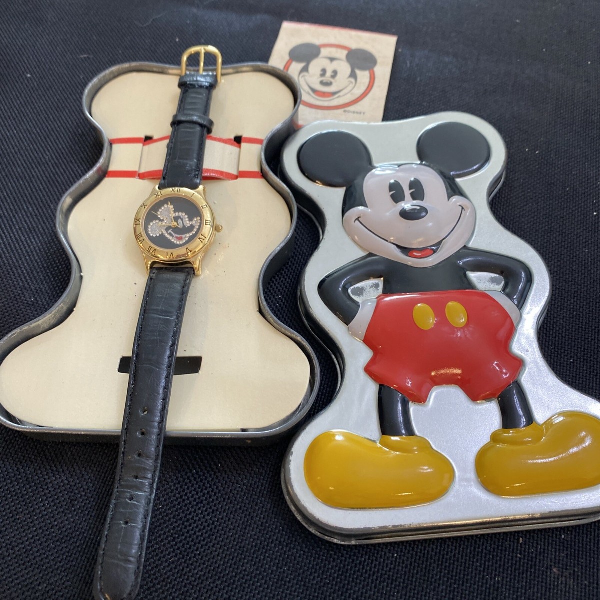Disney Time Works Mickey Mouse Rhinestone Bling Watch New  display picture 1
