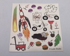 Bluey Escape Convertible Toy Playset Replacement STICKER SHEET