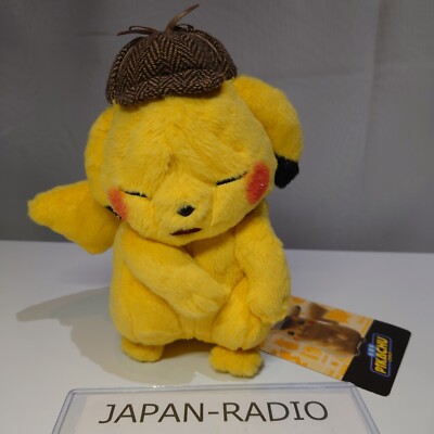 [NEW] Detective Pikachu Wrinkled Face Plush Pokemon Center Doll [withTag](2019)