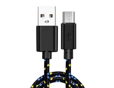 MicroUSB 3ft USB Cable Charger Cord Power Wire Sync Fast Charge for Smartphones