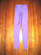 Plus Size Shiny Violet High Waist Spandex Stirrup Foot Tights Size XXXL-Tall New