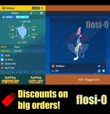 6IV Shiny Inteleon Pokemon Scarlet and Violet