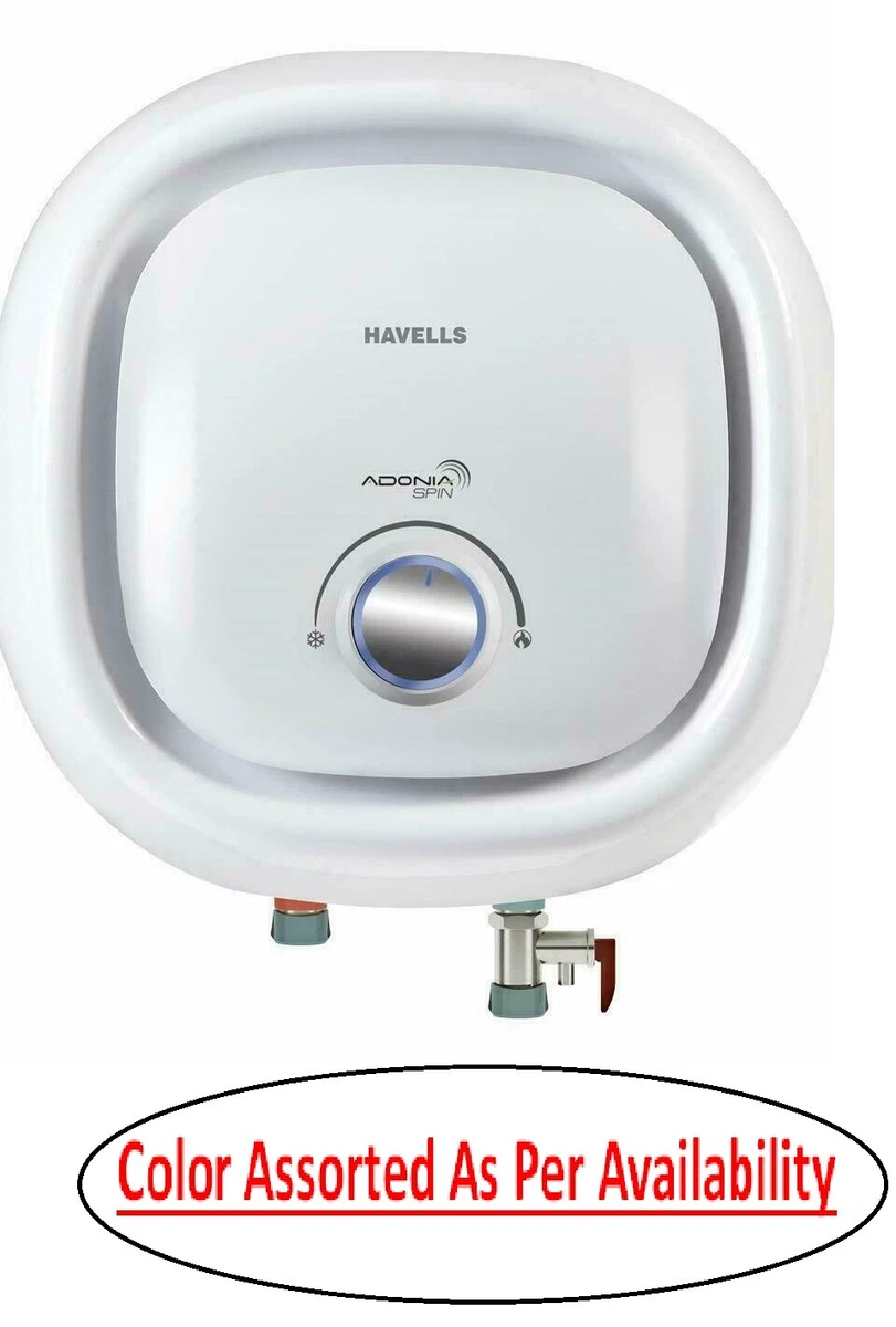 Havells Adonia Spin 25 Liters 3 Pin Plug u0026amp; 2 Flexi Pipe Water Heater  (White) | eBay
