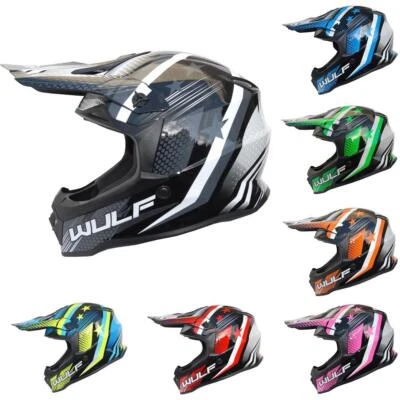 Wulfsport Iconic Adults Motocross Helmet Motorcross Off Road MX ATV Quad ECE
