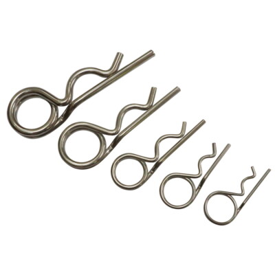 316 Edelstahl Feder Cotter Pin, mit Doppelschlaufe, Marinequalität: versandkostenfrei
