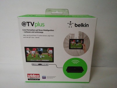 Belkin @TV Plus WiFi Mobile TV for Smartphones & Tablets Place Shift TV Digi Box
