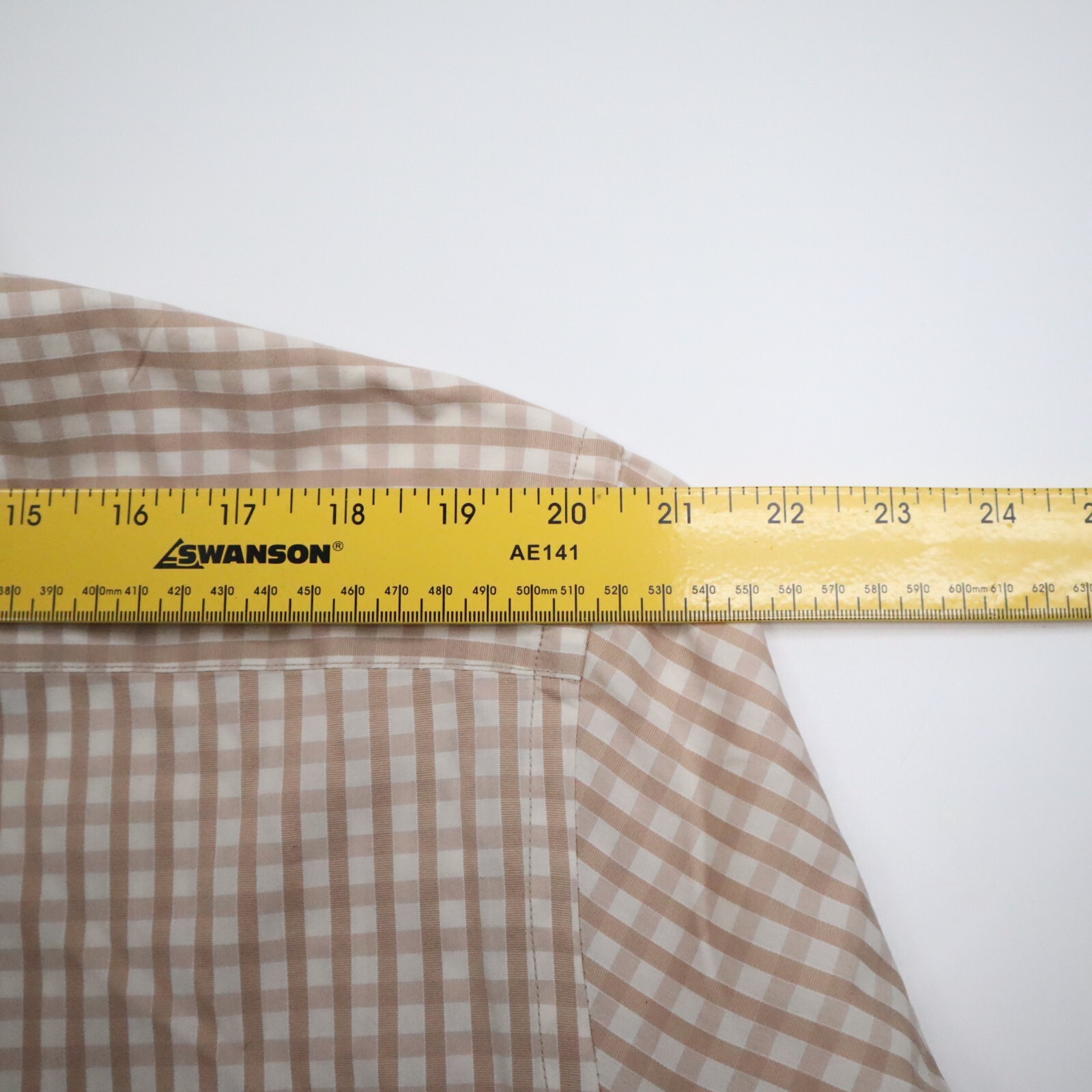 Bugatchi Uomo Button Down Plaid Checked Brown Whi… - image 5