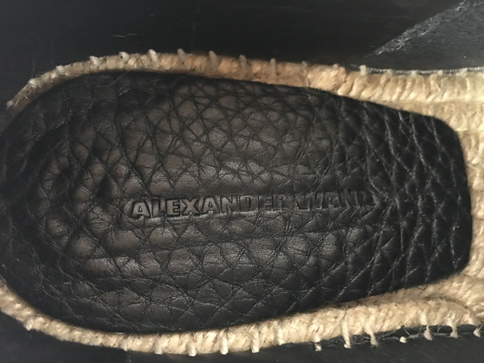 ALEXANDER WANG DEVON BLACK LEATHER ESPADRILLE PLA… - image 10