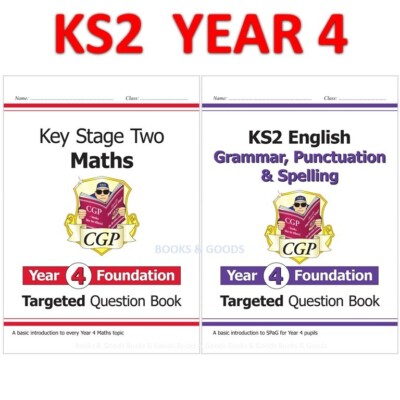 KS2 Year 4 Maths English Targeted Question Books Foundation with Answer Ages 8-9