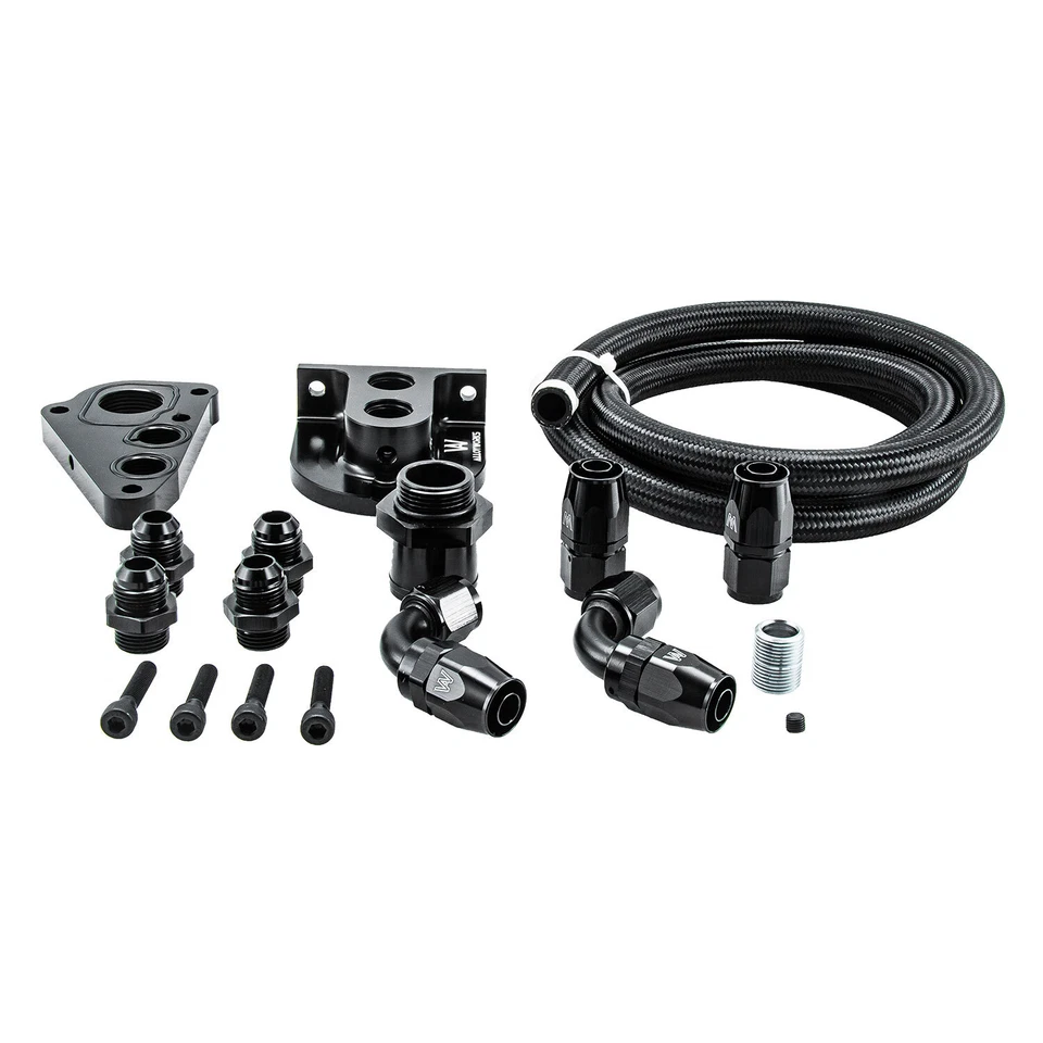 Kits de reubicación de filtro de aceite Billet para camioneta Ford Mustang GT F150 F250 1995-2010 Foto 2 de 4