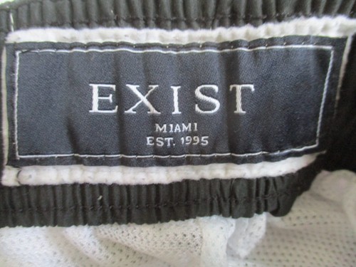 EXIST SURF BROWN SWIM TRUNKS BOARD SHORTS TROPICAL HIBISCUS SIZE S - Picture 6 of 8
