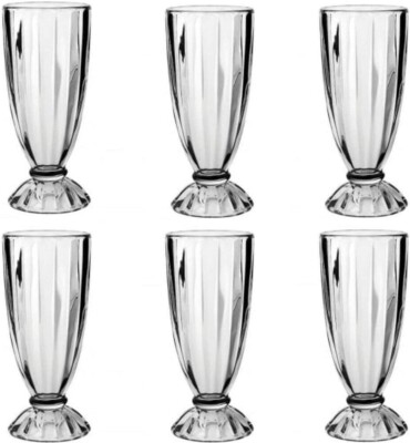 Acense 6er Set klare Milchshake/Smoothie/Sonnengläser/Knickerbocker Gläser