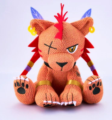 Final Fantasy 7 Remake Red XIII Knitted Plush, 20 cm - Square Enix -