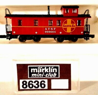 Z Scale Marklin Mini-Club 8636 ATSF Caboose NIB | eBay