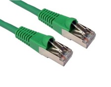 2x Cables Direct 3m CAT6a, M - M Cable Green S/FTP (S-STP)Art-103G REF CO3