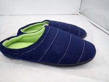 New Homitem Men's Memory Foam Slip-on Slippers Rubber Sole Gray size 11