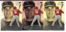 PAT BURRELL ROOKIE TRIPLE 1999 FLAIR SHOWCASE ROW 3 23 PHILADELPHIA PHILLIES
